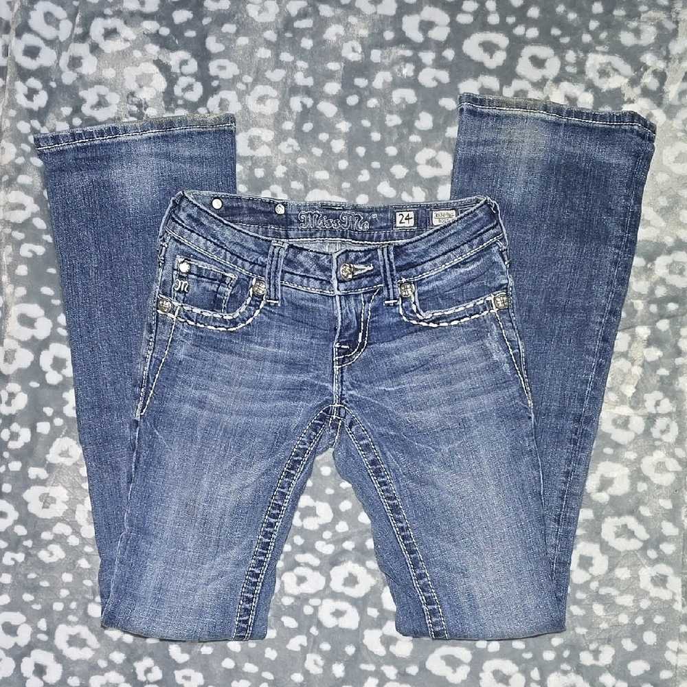 Miss Me Blue Boot Cut Jeans Classic Style